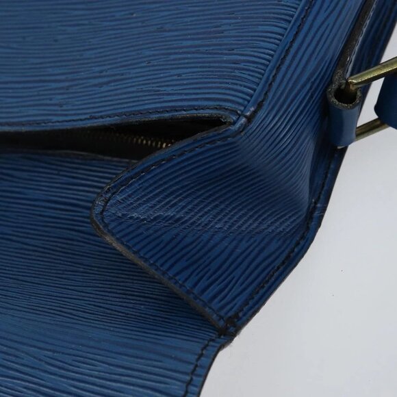 LOUIS VUITTON Epi Saint Cloud GM Shoulder Bag Toledo Blue M52195 LV Auth 142727 - Picture 10 of 15